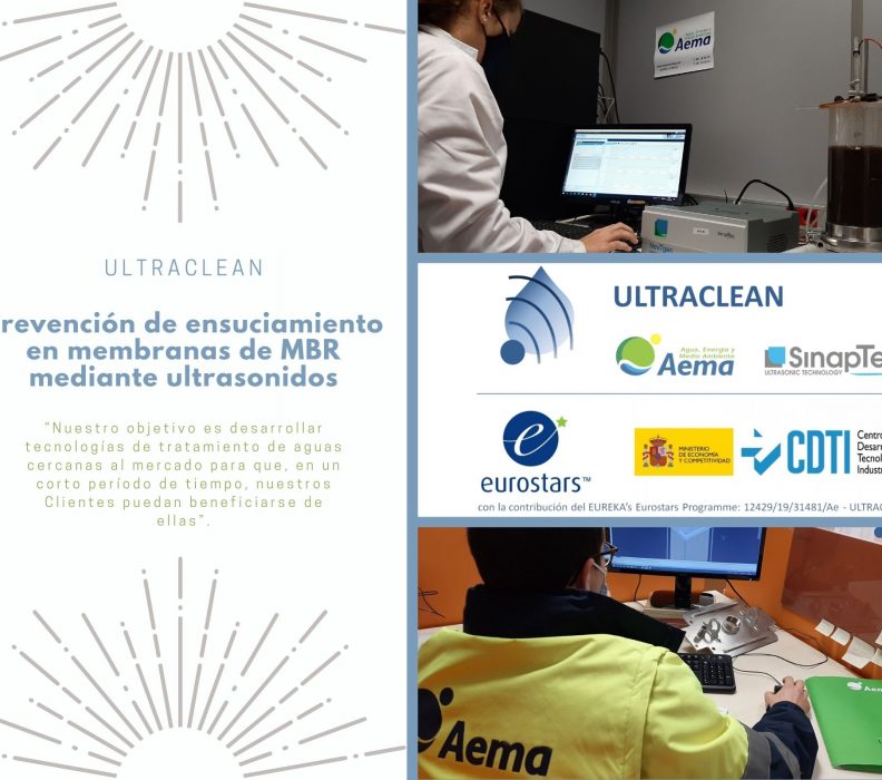 Nuestro socio AEMA está trabajando en el proyecto ULTRACLEAN, con el objetivo de limpiar los biorreactores de membrana en el tratamiento de aguas residuales